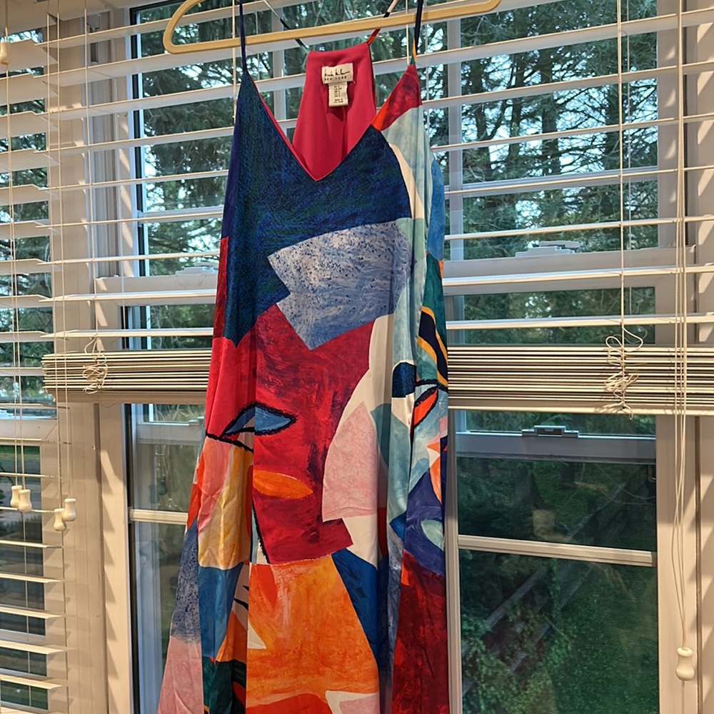 Nicole Miller Maxi Dress. Multi color.